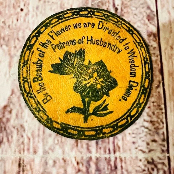Patrons of‎ Husbandry antique patch 1890s-1900s